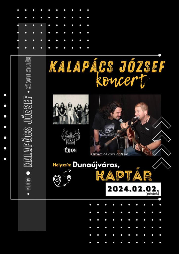 Kalapács József és Crom koncert - Dunaújváros