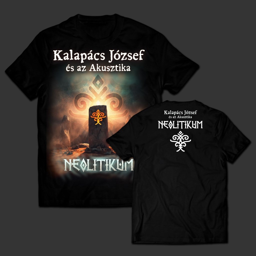 Kalapács József és az Akusztika: Neolitikum Borító Férfi Póló