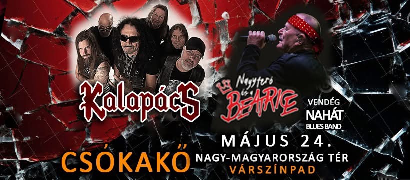 Kalapács és Beatrice koncert - Csókakő, Várszínpad